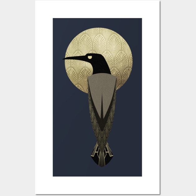 art deco crow Wall Art by gh30rgh3